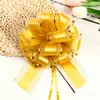 Amazon Transfronteiriça 50 # Bola de Fio de Tinta com Borda Dourada Grande Flor, Decoração de Presente de Natal Festivo Flor Esférica Puxada à Mão