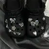 Nuevos Zuecos Brillantes Accesorios DIY Flor de Zapato de Aleación Metálica Accesorios para Zapatos Mariposa de Pedrería Hebilla de Zapato Accesorios para Zapatos