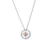 Collar Brillante Xinghe de Temperamento Colgante Exquisito de Montura de Estrella Piedra Lunar Estrella Destello Estrella Cadena Alta para Clavícula para Mujeres