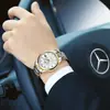 Reloj de Hombre Auténtico Rui Zhi Yuan con Correa de Acero Inoxidable, Reloj de Pulsera Resistente al Agua, Cuero Genuino, Reloj Mecánico Automático Esqueleto para Hombre