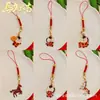 2026 Año del Caballo Lanyard Colgante de Año Nuevo Metal Rojo Bolsa de Bendición y Riqueza Llavero Colgante Pequeño Regalo para Eventos
