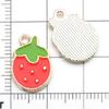 Mezcla de 30 Estilos de Aleación con Goteo de Aceite Dibujos Animados Fruta Piña Fresa Colgante Colgante Pulsera DIY Collar Accesorios de Joyería