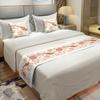 Flores creativas transfronterizas Toalla de cama japonesa Bandera de cama Huésped de hotel En stock Venta directa de fábrica