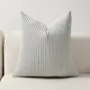 Funda de Cojín para Sofá de Pana Rayas Maíz Color Sólido Transfronteriza Tela Color Sólido Cojín Trasero de Cama para el Hogar Dropshipping