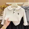 Conjunto de Pantalones Casuales Florales de Manga Larga para Niñas Otoño Nuevo, Camiseta Base con Cuello de Muñeca, Tendencia