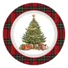 Suministros de Decoración para Fiestas Navideñas y de Año Nuevo Más Vendidos en Amazon Transfronterizo Set de Vajilla Desechable