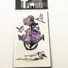 Tatuaje temporal de simulación impermeable fresco inglés tobillo clavícula flor marca de agua tatuaje pegatina