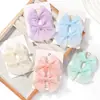 Set de Pinzas para el Cabello de Malla con Lazo de Color Sólido para Niñas, Accesorios para el Cabello, Set de Pinzas Laterales de Princesa