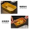 Cesta para Snacks de Acero Inoxidable Estilo Coreano con Asa, Cesta Dorada para Snacks Estilo Americano, Cesta para Pollo Frito, Contenedor de Plato para Comida Frita