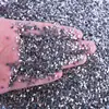 Agite o som Rede Social nova metálico irregular fragmentos de vidro nail art patch espelhado DIY preenchimento decoração atacado