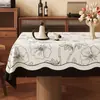 Mantel vintage estilo francés, lavable, impermeable, a prueba de aceite, resistente al calor, mantel rectangular para comedor, PVC, cubierta atmosférica para mesa de centro