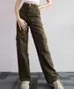En Stock Estilo Europeo y Americano Versátiles Casuales de Cintura Media con Bolsillos Tridimensionales, Pantalones Casuales para Mujer al por Mayor