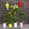 Gancho Vasos de Flores Varanda Rústica Decoração de Mesa Balde de Flores Plantas Suculentas Ferro Forjado Dropshipping Montado na Parede Plantas Verdes