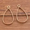 17 Estilos de Accesorios para Joyería DIY de Aleación Dorada KC, Colgantes de Luna en Forma de Corazón, Encantadores Marcos Huecos de Resina