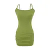 Vestido Curto Picante Feminino Novo Estilo Americano Verão 2026, Vestido Sexy de Alça Ombro a Ombro, Vestido Bodycon Justo com Ajuste na Cintura
