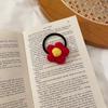 Te envío una florecita roja ~ clip para el pelo de niña linda, cuerda para el pelo, anillo dulce de lana para el pelo, pinza para el flequillo, accesorios para el pelo, mujer