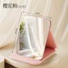 Espejo Plegable Espejo de Maquillaje para Mesa Dormitorio de Estudiante Escritorio Escritorio Espejo de Maquillaje Tapa Abatible Espejo Portátil