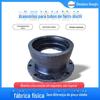 Conexão de tubo de ferro dúctil flange de mancal plano tubo curto A junta de tubo de abastecimento de água de tinta dúctil flange de soquete macho e fêmea conexão curta