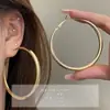 Pendientes de Aro Grandes Minimalistas Pendientes Retro para el Trabajo Pendientes de Aro Estilo Minimalista Plateados Pendientes de Botón de Lujo Ligero Personalidad de Moda