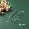 Caja Plástica Transparente Larga Ps para Empaque de Té y Almacenamiento de Póker, Forma Rectangular en Stock, Personalizable con Impresión de Logo