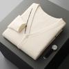 Suéter de lana gruesa con cuello en V para hombre, chaqueta de punto informal, cárdigan de cachemira, otoño e invierno, nuevo