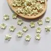 Flores Pequeñas Bicolor con Borde Dorado y Plateado y Brillo Metálico, Brillan en la Oscuridad, Materiales Hechos a Mano para DIY, Pasador de Pelo, Accesorio para el Cabello, Accesorios para Ramilletes