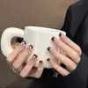 Unhas Usáveis Sexy Flash Personalizadas, Unhas Postiças de Alto Padrão, Adesivos de Nail Art Usáveis Gelo-Transparente, Adesivos de Nail Art Mais Vendidos, Produtos Acabados