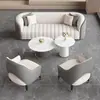Mesa y Sillas de Negociación para Oficina, Combinación de Lujo Ligero, Lobby de Hotel para Ocio, Área de Descanso de Oficina, Sofá de Recepción