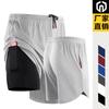 Pantalones cortos deportivos de dos piezas falsos para hombre de Amazon, de verano, finos, holgados e informales, para fitness, transfronterizos, 2024