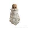 Barba de Papai Noel Performance de Papai Noel Conjunto de Duas Peças Barba Peruca Cabelo Longo Cacheado Halloween Cosplay