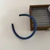 Diadema Vintage de Borde Delgado Azul Denim Estrellado para Mujer, Adecuada para el Trayecto Diario, Accesorio para el Cabello Versátil y Elegante