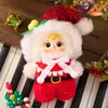 Três Pequenos Pelúcias de Natal Canção de Ninar Pelúcia Caixa Surpresa Bonecas Fofa Bolsa de Brinquedo Pingente Presente de Aniversário para Menina