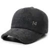 Gorra de Béisbol de Invierno para Hombre con Forro de Felpa para Personas de Mediana Edad y Mayores, Calidez al Aire Libre y a Prueba de Viento, Protección para los Oídos de Pana, Gorra Tipo Pato para Papá Abuelo