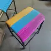 Máquina de coser coche plano taburete de enfriamiento transpirable empleado de fábrica de ropa silla de trabajo taburete transpirable de verano