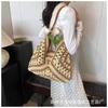 Bolso de Paja Tejida Estilo Fresco y Dulce, Bolso de Moda para Mujer Estilo Ins Tendencia, Bolso de Hombro, Bolso de Cuerda de Papel, Versátil