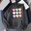 2025 Europeo y Americano Comercio Exterior Nuevo Día de San Valentín Inglés Corazón Colorido Estampado Sencillo Sudadera de Cuello Redondo para Hombre y Mujer Europeo y Americano