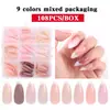 Arte de Uñas Popular Transfronterizo Uñas Portátiles 108 Piezas Parches de Arte de Uñas Terminados para Manos y Pies Set de Uñas Postizas Uñas Portátiles Mayoreo