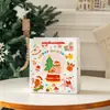 Bolsa de Presente para Festa de Natal Criativa Fofa Natal Espessada Cartão Rígido Bolsa de Armazenamento Bolsa de Papel Bolsa Tote para Presente