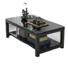 Mesa de Centro Sala de Estar Hogar Lujo Ligero Sensación de Gama Alta Mesa de Té Habitación de Alquiler Apartamento Pequeño Balcón Mesa de Té Moderna Simple Mesa Pequeña