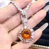Collar con Colgante de Nido de Pájaro Popular Cortado en Vivo Diamante de Alto Carbono Flor de Mariposa Lleno de Diamantes Cadena Ligera de Lujo para Clavícula para Mujer