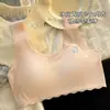 Sujetador tipo chaleco con copa fija para niños adolescentes, ropa interior para niñas en período de desarrollo, sostenes para niñas mayores, estudiantes de primaria y secundaria