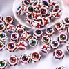 2026 Nuevo Modelo 18mm Cuentas Creativas Pintadas a Mano con Gota de Aceite Pulsera DIY Colgante de Coche Cadena de Teléfono Cuentas Sueltas Venta al por Mayor