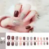 Unhas Usáveis Pré-Fabricadas no Atacado, Unhas Usáveis Simples de Banda Completa com um Toque de Luxo, Coleção de Adesivos para Unhas Clareadores