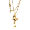 Colar Vintage Novo Estilo Chinês com Franja de Moeda de Pônei Pingente de Riqueza Instantânea Moda Nicho Personalidade Colar Versátil