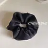 Goma para el pelo de satén de estilo coreano de alta gama con bloques de color, Cuerda para el pelo versátil y elegante para coleta, Accesorio para el pelo para mujer