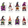 Adornos de Gnomo de Madera Colgantes para Halloween con Cuerda para Fiesta de Halloween, Navidad y Acción de Gracias