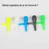Bomba de oxigênio bomba de oxigênio válvula de controle de ar válvula de ar volume de ar ajustável tamanho cor aleatório cabelo