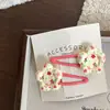 Nuevo Clip BB Floral a Cuadros de Colores Pinza para el Cabello Goma Elástica para el Cabello