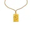 Nuevo Collar Colgante Tradicional de Dragón Estilo Chino para Hombres y Mujeres, Colgante de Oro de Arena Vietnamita, Joyería al por Mayor de Imitación de Oro Estilo Nacional