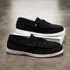 Zapatos Casuales Transpirables para el Trabajo y el Trayecto, Estilo Nuevo con Cordones Color Sólido Versátiles y Elegantes Mocasines de Verano para Hombre